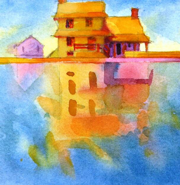 Gilpin House No. 6, 1_1, Watercolor, 5.5" X 5.5"