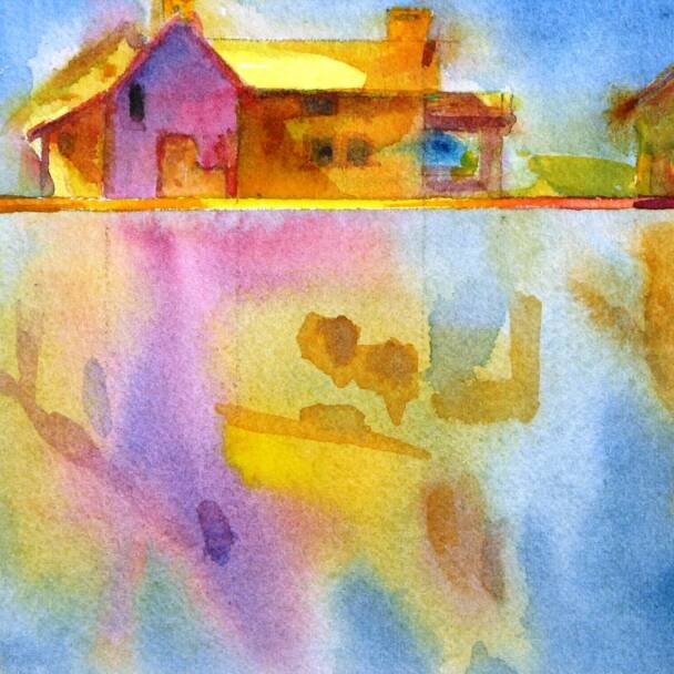 Gilpin House No. 7, 1_1, Watercolor, 5.5" X 5.5"